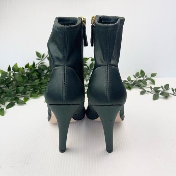 Good American The Icon Green Satin Bootie in size 8.5 - Picture 5 of 13